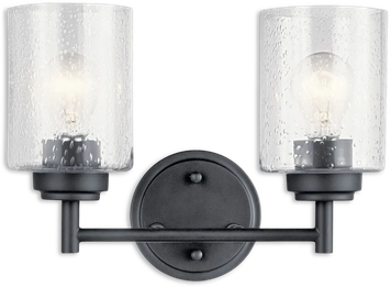 Kichler 45885BK Vanity Light, Black