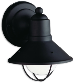 Kichler 9021BK Outdoor Wall Light